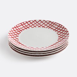 Lot de 4 assiettes plates en porcelaine, Aline LA REDOUTE INTERIEURS image