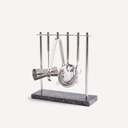 Set à cocktail en inox sur support, REGENT AM.PM image