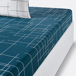 Charline Graphic 100% Cotton Fitted Sheet LA REDOUTE INTERIEURS image