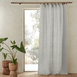 Private 100% Washed Linen Curtain with Loops AM.PM image
