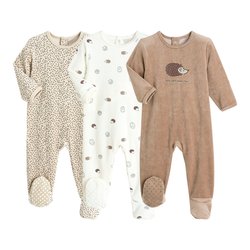 Lot de 3 pyjamas velours LA REDOUTE COLLECTIONS image