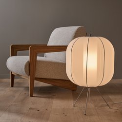 Lampe de sol, lampion en maille, Satchi AM.PM image