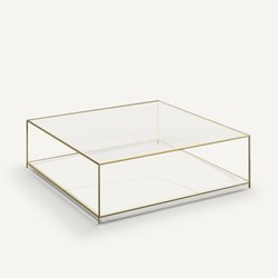 Couchtisch Sybil, quadratisch, gehärtetes Glas AM.PM image