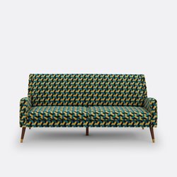 3-Sitzer-Sofa (Y), Samt LA REDOUTE INTERIEURS image