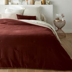 Copriletto trapuntato velluto cotone, Velvet LA REDOUTE INTERIEURS image