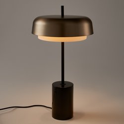 Lampe droite métal et marbre, Clepsos AM.PM image