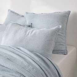 Funda de almohada de lino lavado, azul Limona LA REDOUTE INTERIEURS image