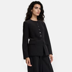 Giacca con collo rotondo e linea aderente LA REDOUTE COLLECTIONS image