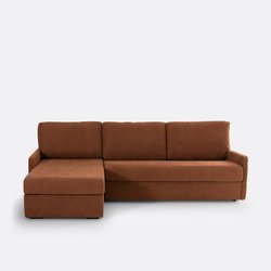 Sofá-cama de canto, em tecido texturizado, Bultex Marta LA REDOUTE INTERIEURS image