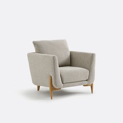Sillón de tela texturizada y jaspeada, Cejjy LA REDOUTE INTERIEURS image