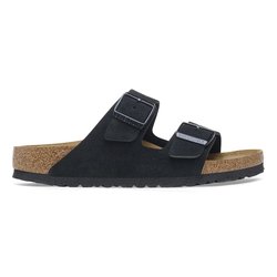 Chinelos de tira dupla em pele camurça Arizona BIRKENSTOCK