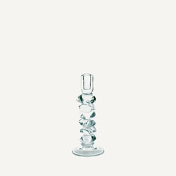 Bougeoir en verre transparent, H29,5 cm, Qimera AM.PM image