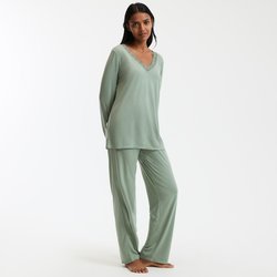 Pyjama manches longues en jersey viscose ANNE WEYBURN image