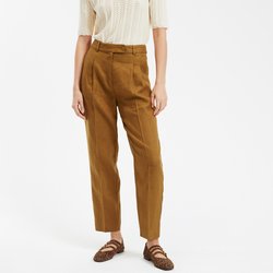 Pantalón pitillo de lino de talle alto LA REDOUTE COLLECTIONS image