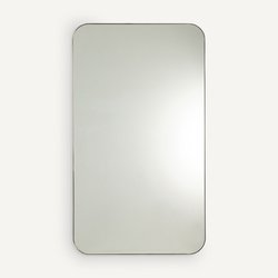 Miroir métal acier laiton vieilli H140 cm Caligone AM.PM image