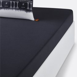 Yoruba 100% Washed Cotton Fitted Sheet LA REDOUTE INTERIEURS image