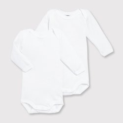 Pack of 2 Bodysuits in Organic Cotton PETIT BATEAU image