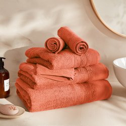 Set van 4 gastendoekjes in badstof 600 g/m², Zavara LA REDOUTE INTERIEURS image