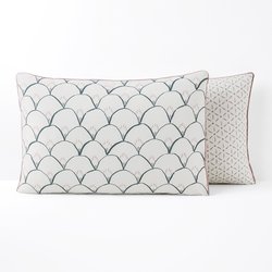 Funda de almohada de percal de algodón Elka LA REDOUTE INTERIEURS image