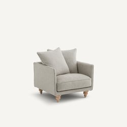 Fauteuil en texturé viscose et lin, LAZARE AM.PM image