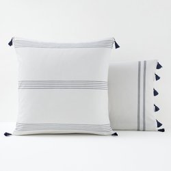 Riad Striped 100% Cotton Pillowcase LA REDOUTE INTERIEURS image