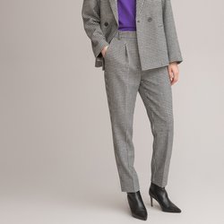 Брюки-дудочки в ломаную клетку LA REDOUTE COLLECTIONS image
