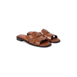 Mules rasas, em pele TOMMY HILFIGER