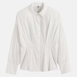 Chemise manches longues cintrée avec plis LA REDOUTE COLLECTIONS image