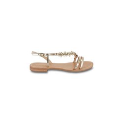 Sandalias planas de piel con joyas nacaradas Hofella LES TROPEZIENNES PAR M BELARBI image