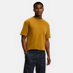 Camiseta de cuello redondo, corte boxy, algodón grueso, tacto suave LA REDOUTE COLLECTIONS image