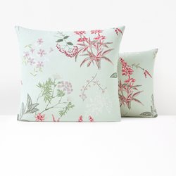 Isoline Floral 100% Cotton Percale 200 Thread Count Pillowcase LA REDOUTE INTERIEURS image