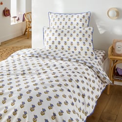 Funda nórdica infantil, de algodón lavado, estampado de flores, DIMANI LA REDOUTE INTERIEURS image