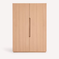 Élément armoire avec étagères pour dressing modulable, en plaqué chêne, EVORIA AM.PM image