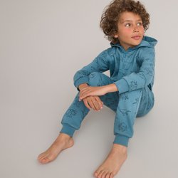 Surpyjama à capuche molleton, imprimé dinosaures LA REDOUTE COLLECTIONS image