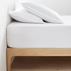 Drap-housse percale coton, bonnet 40 cm, Scenario LA REDOUTE INTERIEURS image