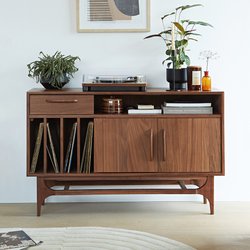 Meuble vinyles noyer, Larsen LA REDOUTE INTERIEURS image