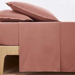 Drap plat uni en percale de coton bio Scenario LA REDOUTE INTERIEURS image