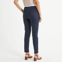Calças direitas chino, sarjado stretch ANNE WEYBURN image