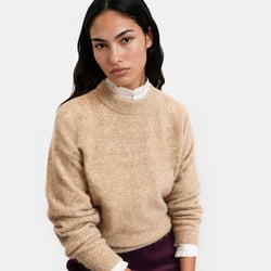 Pull court col rond, emmanchure descendue LA REDOUTE COLLECTIONS image