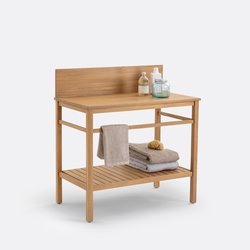 Meuble sous vasque Mercure, Acacia, 90 cm LA REDOUTE INTERIEURS image