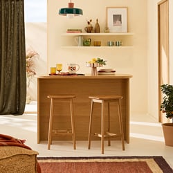 Massief eiken barkruk H65 cm, Monsio LA REDOUTE INTERIEURS image