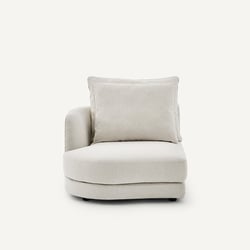Demi-canapé gauche, arrondi, modulable en toile chinée, TIBERIO AM.PM image