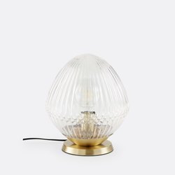 Tischlampe Ari, Messing und Rillenglas LA REDOUTE INTERIEURS image