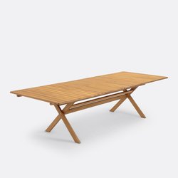 Plooibare tuintafel Réalto, acacia, 2 verlengstukken LA REDOUTE INTERIEURS image
