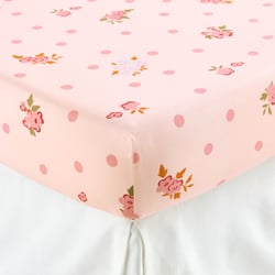 Chats Fleuris Organic Cotton Fitted Sheet LA REDOUTE INTERIEURS image