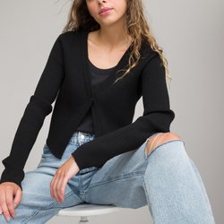 Chaqueta de punto fino LA REDOUTE COLLECTIONS image