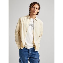 Effen recht hemd met button-downkraag PEPE JEANS image