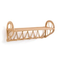 Wandgarderobe Malu mit 5 Haken, Rattan LA REDOUTE INTERIEURS image