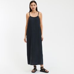 Linen Full Maxi Dress, Made in France LA REDOUTE COLLECTIONS image