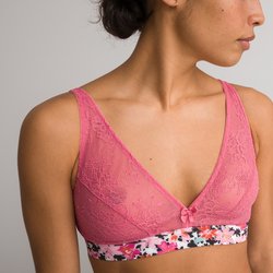 Soutien-gorge foulard sans armatures en dentelle LA REDOUTE COLLECTIONS image